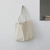 Bolsa de Compras Simple Versátil Estilo Coreano Gran Capacidad ins Estilo Perezoso Estilo Japonés Artística de Lona para Mujer Chic