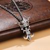 Colgante de plata esterlina para hombre, estilo hip-hop, S925, con corona de nicho, accesorios de marca de moda para mujer, cadena de suéter combinable, joyería larga.