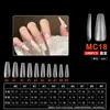 Arte de Uñas Arte de Uñas Ultra-delgado Sin Rastro Uso Extensión de Uñas Sin Limar Transparente Semimate Pegatina Completa Medio Pegatina Parche para Uñas