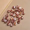Ágata Roja del Tíbet Ágata Negra Dzi Cuentas Redondas Blancas Pulsera DIY Pulsera Cuentas Sueltas Cuentas Redondas Dzi Suministro Directo de Fábrica