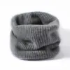Bufanda de Cuello 100% Cachemir Puro Otoño e Invierno para Hombres y Mujeres, Protección de la Columna Cervical, Bufanda de Cuello de Cachemir Grueso Falso Cálida, Protección del Cuello, Bufanda de Cuello para Pullover