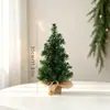 Vários Tipos de Árvores de Natal de Mesa, Árvores de Natal Nevadas com Flocos no Estilo Ins Nórdico, Árvores de Natal Artificiais Xadrez no Estilo Country Americano