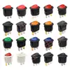 Interruptor Redondo Tipo Barco Kcd1 Kcd2 Todo Branco Redondo 2 Pinos 2 Velocidades Aberto 20mm Dois Pinos Segunda Velocidade Interruptor de Energia