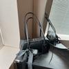 Corea del Sur Transfronterizo Nuevo Nicho Estilo Ballet Bolso Simple con Lazo Bolso Baguette Estilista Versátil Bolso de Hombro de Gama Alta para Mujeres