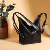 Bolsa Feminina de Couro Genuíno de Três Usos Sensação de Alto Padrão Couro Bovino de Camada Superior Mochila Fashionable Chaozhou Tongtong Bolsa de Ombro Tipo Balde Versátil para Mulheres
