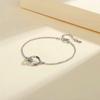 Collar de Pareja Anillo Estilo Coreano Anillo de Möbius Collar Niche de Lujo Ligero para Mujer Cadena de Clavícula Colgante Regalo de Amor a Distancia
