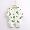 Mameluco de bebé para otoño e invierno, de manga larga, cálido, adecuado para usar en interiores, ropa para el hogar para recién nacidos, algodón puro, mameluco Clase A