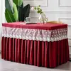 Venta al por mayor para comercio exterior: Nueva Falda de Malla para Mesa de Conferencia de Cumpleaños, Falda Decorativa Rectangular para Buffet de Postres, Cubierta de Mesa