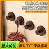 Gancho de Ventosa sin Taladro, Adhesivo sin Rastro, Gancho Colgador de Puerta, Tirador de Puerta de Cajón de Gabinete, Gancho Individual para Pared de Baño