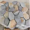 Adoquines de piedra natural con patrón de grietas de hielo irregulares para parques, villas, patios y jardines; adoquines con patrón de grietas de hielo antideslizantes, al por mayor
