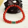Pulsera de Ágata Roja Natural Aiyu Pulsera de Jade Azul Agua Piedra Preciosa Cristal Venta al por Mayor en Vivo Dropshipping S4083012