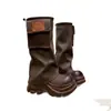 Botas de plataforma Melard, nueva colección primavera/verano para mujer, botines retro, botas de estilo británico bootcut, botas de motocicleta para aumentar la altura