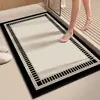 Tapete de chão vaso sanitário terra de diatomáceas banheiro ins pés secos antiderrapante banheiro vaso sanitário absorção de água porta do vaso sanitário lama velocidade