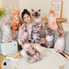 Almohada de Gato Estéreo Simulada, Muñeco de Peluche de Gato, Sofá para el Hogar, Adornos para Mascotas, Cojín para la Cintura, Accesorios para Fotografía