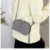 Bolso Mini Nuevo Bolso de Piel de Vaca Capa Superior Bolso de Hombro Cruzado Estilo Japonés y Coreano para Mujer Moda Casual Estilo Versátil Color Caramelo