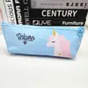 Bolsa para lápices linda de chica suave de unicornio lista para usar del fabricante, caja de papelería para estudiantes, bolsa de almacenamiento, bolsa pequeña para lápices estilo fresco para mujeres