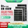 Panel Solar Personalizado de Fábrica Placa de Carga 6V-36V Placa de Batería Placa Fotovoltaica Componente Monocristalino para Hogar 6W-450W