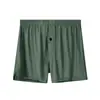 Bóxers de Seda de Hielo para Hombre, Ropa Interior de Pierna Cuadrada con Sensación Fresca para el Verano, Se Pueden Usar Afuera, Corte Holgado, Talla Grande, Pantalones para Dormir en Casa para Niños