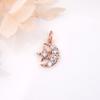 Nicho Coringa Cobre Micro Set Zircon 3 Cor Senhoras Estrela Lua Colar Pingente Pulseira Brincos DIY Acessórios de Jóias
