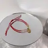 Pedra olho de gato placa da sorte dourada este ano contas de boa sorte cordão vermelho trançado pulseira da paz presente de nicho cordão de mão homens e mulheres