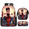 Mochila Escolar Homem-Aranha De Volta ao Lar Mochila do Spiderman Expedição Heroica Mochila de Desenho Animado Europeu e Americano