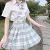 [Gris Humo] Traje Estudiante Jk Falda Plisada Auténtica Jk Estilo Universitario Femenino Traje de Marinero Manga Corta Versión Básica