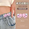 Botón de Cintura en Forma de Corazón Pantalones Sin Perforación Jeans Herramienta Reductora de Cintura Botón Ajustable Invisible