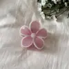 Primavera y Verano 2025 Nuevo Pinza para el Cabello de Gel de Color Contraste Flor Pinza de Tiburón Pinza para Media Recogida Accesorios para el Cabello Tocados