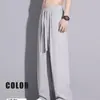 Pantalones Casuales de Verano Finos de Secado Rápido Talla Grande Sueltos de Pierna Ancha 2025 Nuevos de Calle Alta Rectos Casuales Largos