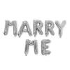 Propuesta letras MARRYME traje de globos de película de aluminio decoración de boda confesión cortejo globos de papel de aluminio al por mayor