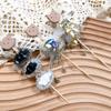 Hermoso y exquisito colgante de cristal de oso nuevo de industria pesada con nube de diamantes, broche DIY, colgante, accesorios de cadena para teléfono móvil