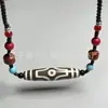 Pingente de Pedra Ágata Dzi de Nove Olhos do Tibete Autêntico Tibetano Colar de Contas Budistas Tibetanas para Homens e Mulheres Corrente para Suéter Clavícula