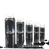 Atacado em Estoque Frascos Plásticos de Boca Larga 30ml Frascos Plásticos PET Frascos Transparentes com Dosador Frascos Quadrados Pequenos