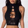 Mono de retazos degradado hueco para mujer europeo y americano transfronterizo sexy moda chica caliente bodycon pantalones ins malla ajustada seductora