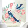 Pegatinas de Ventana de Flores y Pájaros Hermosos Transfronterizas Adecuadas para Embellecimiento y Decoración de Dormitorio, Sala de Estar, Estudio, Pegatinas Electrostáticas para Vidrio al por Mayor