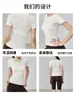 Roupa Esportiva de Secagem Rápida Feminina Verão Fina Roupa de Yoga Tops de Secagem Rápida Modeladora de Cintura Roupa Fitness Corrida Manga Curta Camiseta de Secagem Rápida