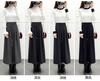 Pantalones de Lana de Cintura Alta y Pierna Ancha Pantalones de Mujer Otoño e Invierno Pantalones Casuales Rectos de Lana Recortados 2024 Nuevo