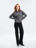 Cárdigan de Punto para Mujer 2025 Otoño e Invierno Nuevo Estilo de Gama Alta Botón Dorado Pequeño Cuello Redondo Chaqueta Suéter Cardigan Exterior Otoño e Invierno