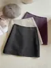 Minifalda de Lana Mezclada para Mujer Petite Ajustada a la Cadera Línea A 2026 Otoño/Invierno Nueva Retro de Cintura Alta Antiexposición Versátil Corta