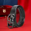 Cinturón de Piel Genuina para Hombre Hebilla Automática de Aleación Letra G Cinturón de Vaqueta Repujada Casual de Negocios en stock