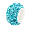 1 Azul Lago Contas de Furo Grande Corte Fino Glitter Resina Contas Soltas Pulseira DIY Acessórios de Joias Joias de Mão com Contas Atacado