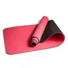 Esterilla de Yoga Bicolor de TPE, Antideslizante, Engrosada, para Deportes y Fitness, Equipo Auxiliar, Antideslizante, Amortiguadora, Silenciosa, Plegable