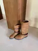 Botas de Tacón Grueso Estilo Retro Punta Cuadrada Media Caña para Mujer 2026 Otoño/Invierno Nueva Llegada Estilo Maillard Hebilla de Cinturón Botas de Montar Plisadas
