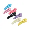 Novos Presilhas Coloridas Vazadas Bico de Pato Cor Sólida Presilhas de Cabelo Infantis Acessórios de Cabelo Presilhas para Franja Presilhas Laterais Acessórios Atacado