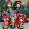 Nova Boneca Étnica Boneca Boneca Lembrança Características Lembrança Feita à Mão Yunnan Guizhou Muwa Adereços de Ensino