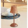 Luminária de Mesa LED Recarregável 3 Tons USB Lagoon 11cm x 30cm Metal Marrom - Wolff