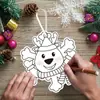 Novo campeão de vendas transfronteiriço: Enfeites de desenho animado para crianças, Adesivos para cartões de Natal DIY, Conjunto de decoração artesanal para árvore de Natal