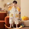 Pijama de Algodón Puro para Niños 2026 Verano Manga Corta Mameluco Anti-Patadas Cubre-Barriga Ropa para el Hogar Ropa para Aire Acondicionado Ropa de Dormir de una Pieza