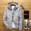 Chaqueta deportiva de primavera y otoño para hombre y mujer, nueva, cortavientos, con capucha, juvenil, casual, uniforme escolar, logo estampado personalizado