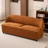 Sofá de Cuero Resistente a Arañazos Estilo Nórdico para Apartamentos Pequeños, Sala de Estar Sencilla, Área de Descanso de Tiendas Modernas, Sofá de Tela de Dos o Tres Plazas